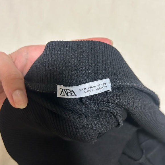 Zara black ribbed flares - Picture 4 of 4